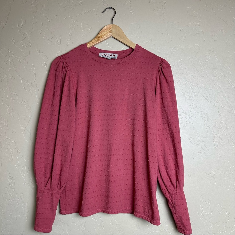 Anthropologie Dolan Left Coast Women’s Swiss Texture Dot Pullover Top Size XS